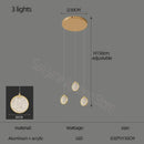 Modern crystal double story led ring chandelier living room light