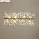 DecorBites™ Modern Crystal Flower Island Pendant Ceiling Lamp for Kitchen (9/12-Head, Chrome/Gold)