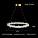 Modern crystal flower led chandelier dining room pendant light