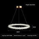 Modern crystal flower led chandelier dining room pendant light
