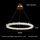 Modern crystal flower led chandelier living room pendant light