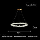 Modern crystal flower led chandelier living room pendant light