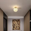 Modern crystal gold ceiling light 2 pack bedroom spherical globe