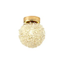 Modern crystal gold ceiling light 2 pack bedroom spherical globe