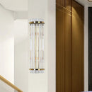 Modern crystal gold finish wall lighting bedroom sconce