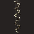 Modern crystal gold led chandelier dining room ring pendant light