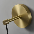 Modern crystal golden wall sconce bedroom warm glass lighting