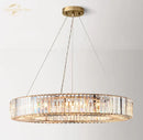Modern crystal halo pendant light for dining room