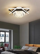 Modern crystal industrial pendant lamps for living room led lighting