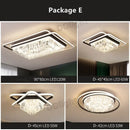 Modern crystal industrial pendant lamps for living room led lighting