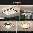 Modern crystal industrial pendant lamps for living room led lighting