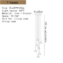 Modern crystal led ceiling chandeliers living room glass globe pendant