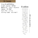 Modern crystal led ceiling chandeliers living room glass globe pendant