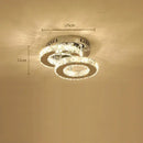 Modern crystal led ceiling lamps for living room decor