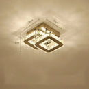 Modern crystal led ceiling lamps for living room decor