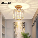 Modern crystal led ceiling light black cube fixture for kitchen