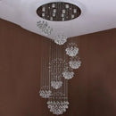 Modern crystal led chandelier – large villa kitchen ceiling light