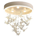 Modern crystal led hummingbird chandelier bedroom ceiling light