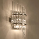 DecorBites™ Modern Crystal Prism Sconce Lighting - 3 Lights - Chrome/Gold Finish - Living Room Wall Mounted Lamp