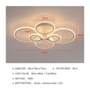 Modern crystal ring acrylic ceiling lights for living room