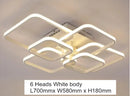 Modern crystal ring acrylic ceiling lights for living room