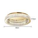 Modern crystal round ceiling lamp living room lighting