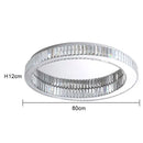 Modern crystal round ceiling lamp living room lighting