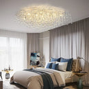Modern crystal teardrop gold chandelier for elegant living room