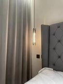 Modern crystal tulip chandelier bedroom glass pendant light