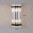 Modern crystal wall lamp gold & chrome sconce for living room