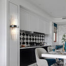 Modern crystal wall lamp gold & chrome sconce for living room
