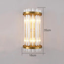 Modern crystal wall lamp gold & chrome sconce for living room
