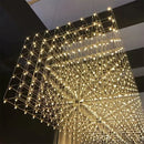 Modern cube led chandelier for luxury dining room and office
