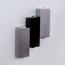 Modern cubic silver & black wall sconce porch direct wired electric