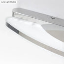 Modern curved led vanity sconce chrome bathroom light