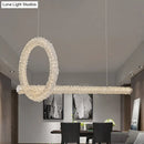 Modern cut crystal brass ceiling light kitchen island pendant 220v-240v