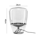 Modern cylindrical decorbites glass table lamps bedroom led lighting