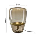 Modern cylindrical decorbites glass table lamps bedroom led lighting