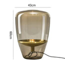 Modern cylindrical decorbites glass table lamps bedroom led lighting