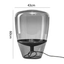 Modern cylindrical decorbites glass table lamps bedroom led lighting