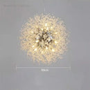 Modern dandelion crystal chandelier living room pendant light