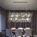 Modern dandelion crystal chandelier living room pendant light