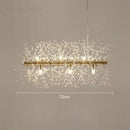 Modern dandelion crystal chandelier living room pendant light