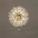 Modern dandelion crystal chandelier living room pendant light