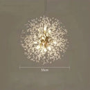 Modern dandelion crystal chandelier living room pendant light