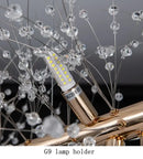 Modern dandelion led crystal chandelier for dining room decoration