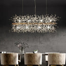 Modern dandelion led crystal chandelier for dining room decoration