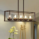 DecorBites™ Classic Black Island Pendant Lights for Dining Room with Clear Glass Shade (5/6 Lights)