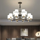 Modern dark bronze decorbites glass chandelier living room light
