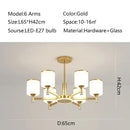 Modern dark bronze decorbites glass chandelier living room light